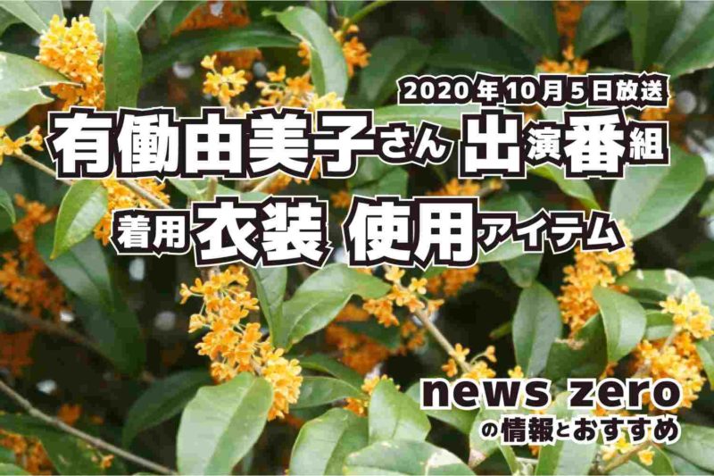news zero　有働由美子さん　衣装　2020年10月5日放送