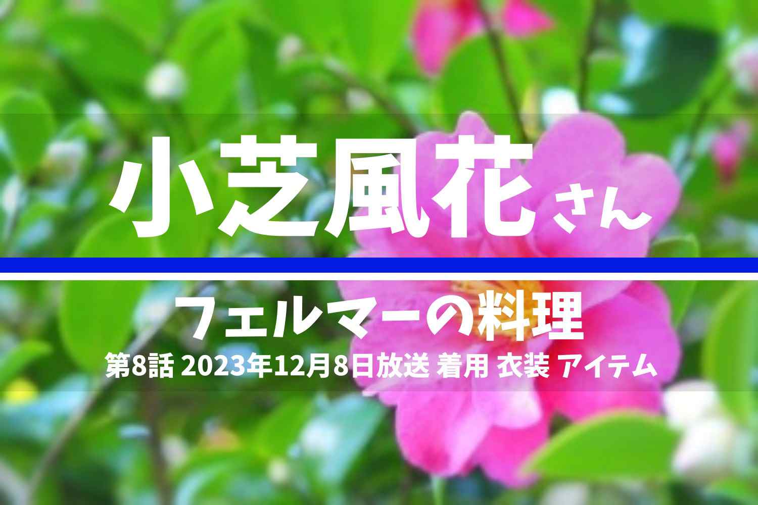 フェルマーの料理 小芝風花さん テレビドラマ 衣装 2023年12月8日放送