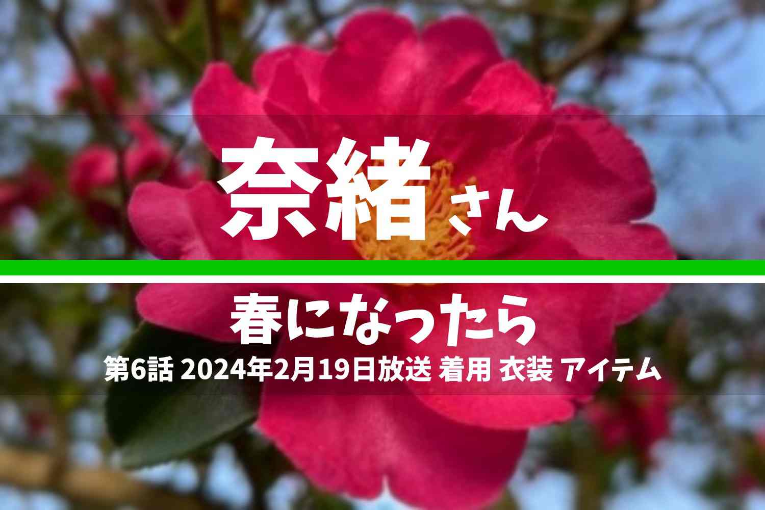 春になったら 奈緒さん テレビドラマ 衣装 2024年2月19日放送