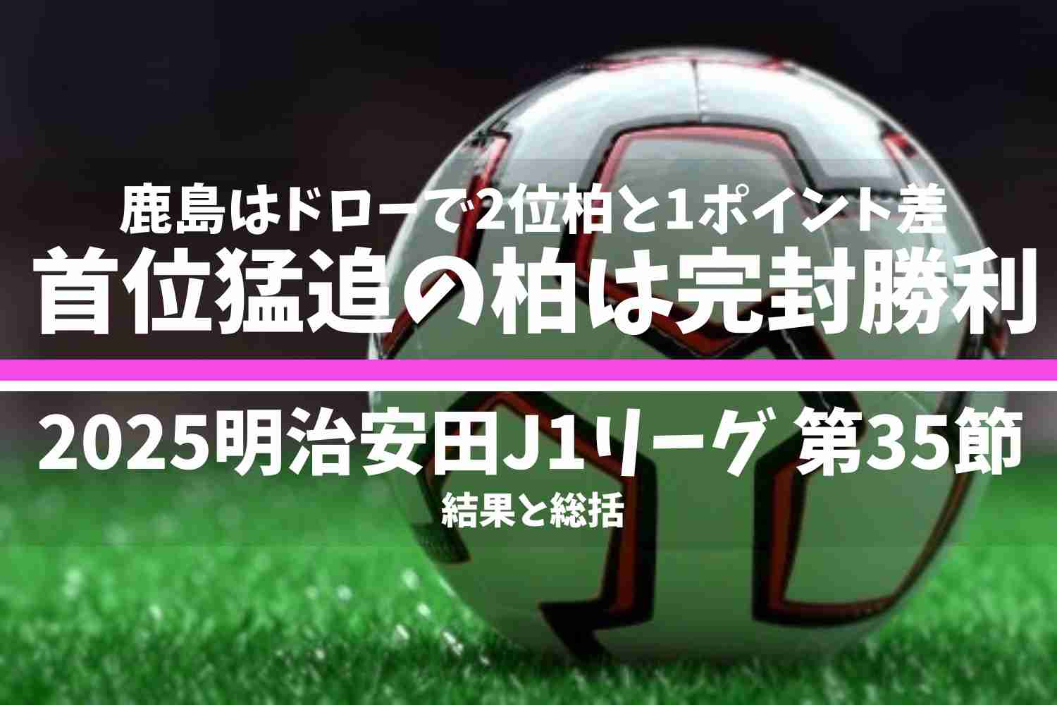 2025明治安田J1リーグ 第35節 結果と総括