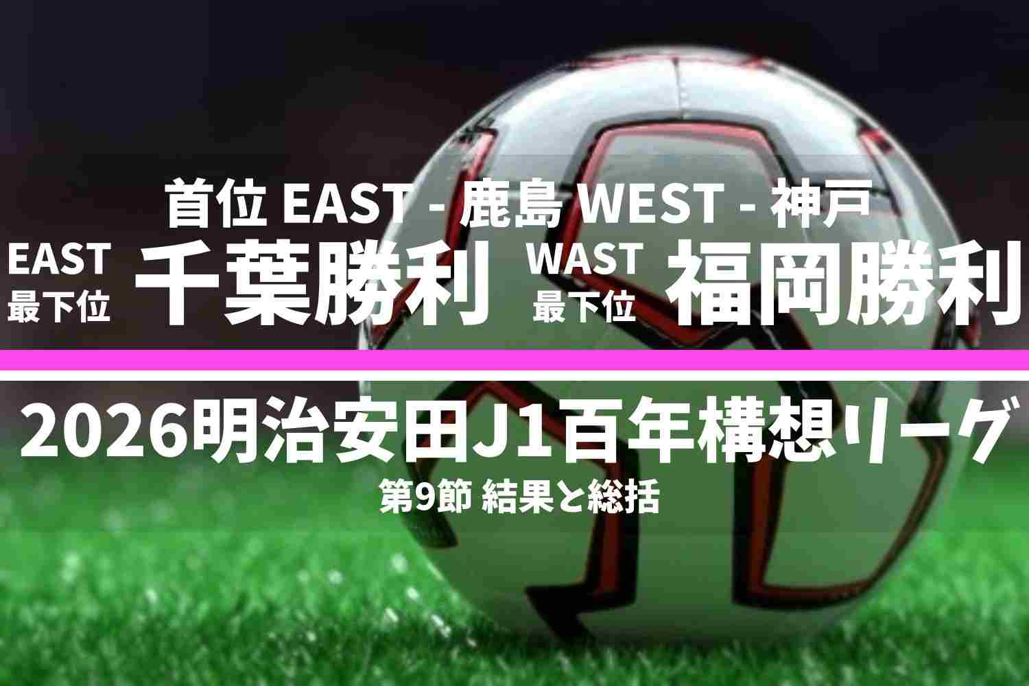 2026明治安田Ｊ１百年構想リーグ 第9節 結果と総括