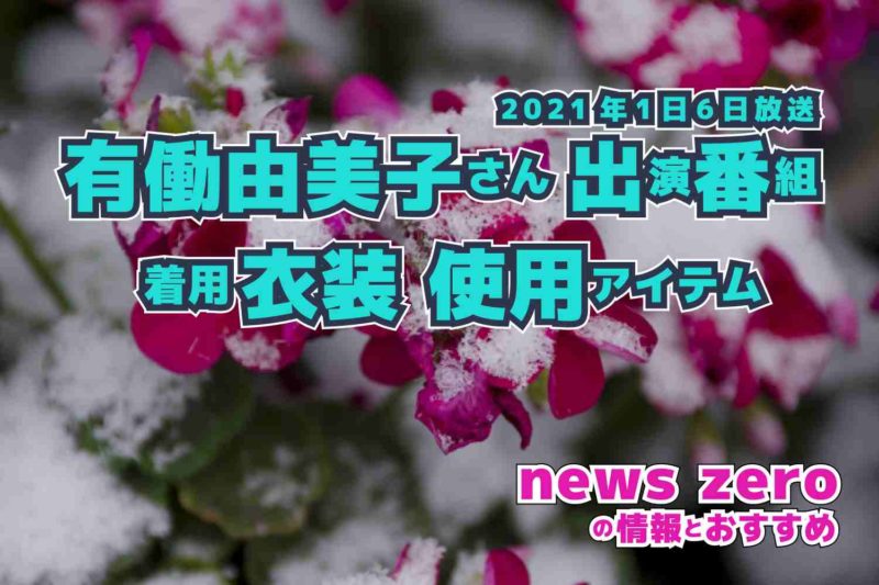 news zero　有働由美子さん　衣装　2021年1月6日放送